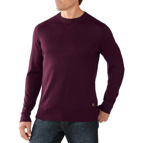Smartwool Kiva Ridge Crew Sweater - Men's XL Burgundy Maroon Merino Wool Blend - Picture 14 of 14